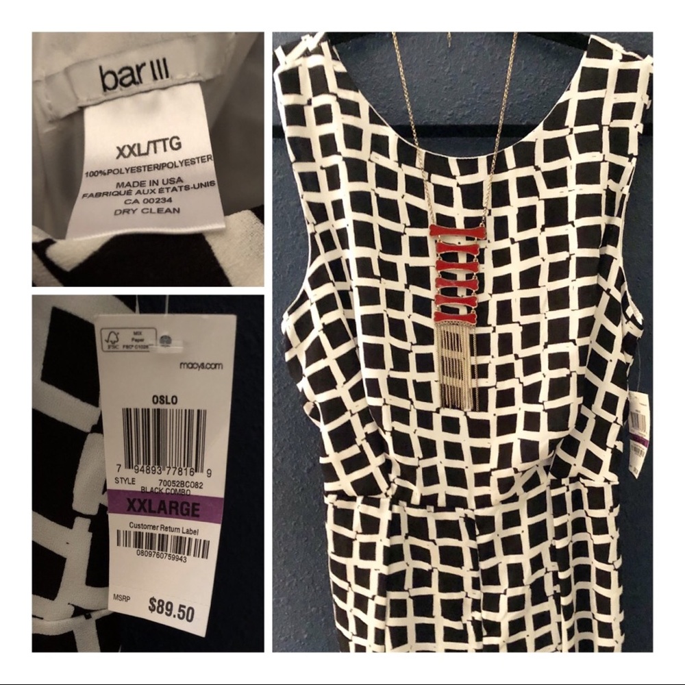 Jumpsuit + Dog Bone Necklace. Woof. - Picture 2 of 3